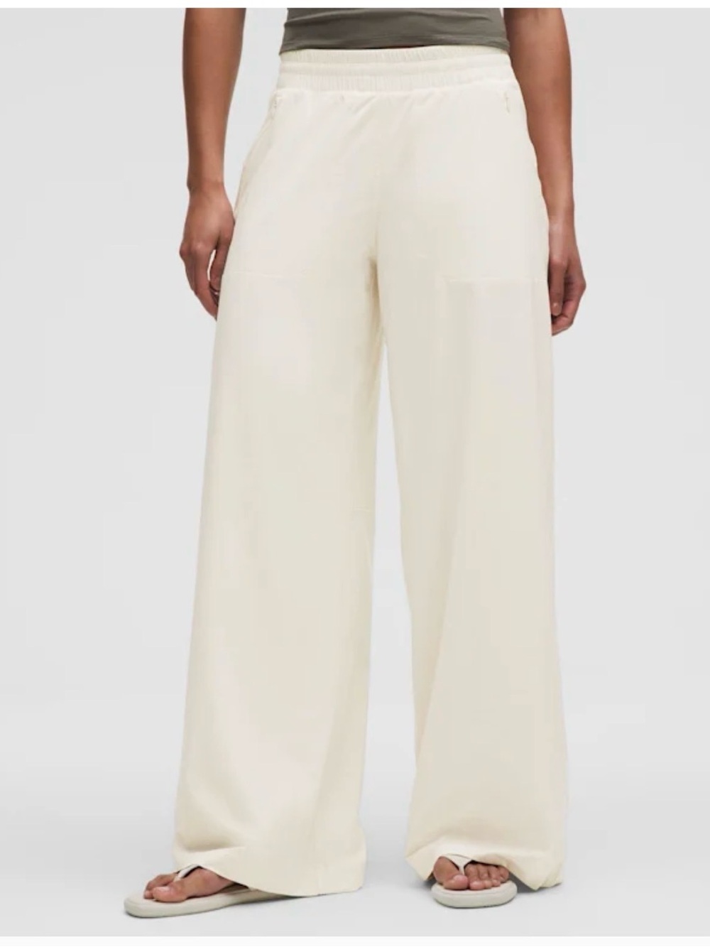 Lululemon midrise swift wide leg Cream Pull-On Pants 4